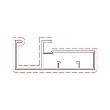 Aluminum Profile - Handle 45mm