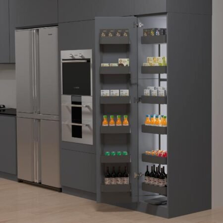 Grey Solid Pantry Unit